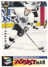 1995-96 Upper Deck Collector's Choice Assistman PLAYERS CLUB Wayne Gretzky #361