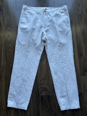 M&S Collection  Stone Mix  Linen Blend Regular / Tapered W36 L30 BNWOT RRP £59