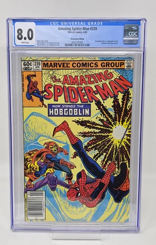 AMAZING SPIDER-MAN #239 - NEWSSTAND  CGC 8.0 Hobgoblin  Marvel 4/83