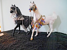  Breyer Shameless Arabian Horse White Sham & Farleys Black Stallion-Sham