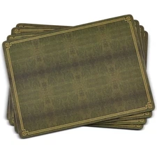 Pimpernel Shagreen Leather Placemats - Set of 4