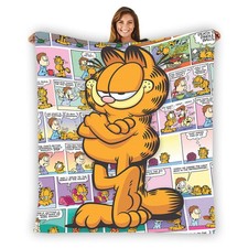 Garfield Cat Comic Strip Printing Disney Fleece Blanket
