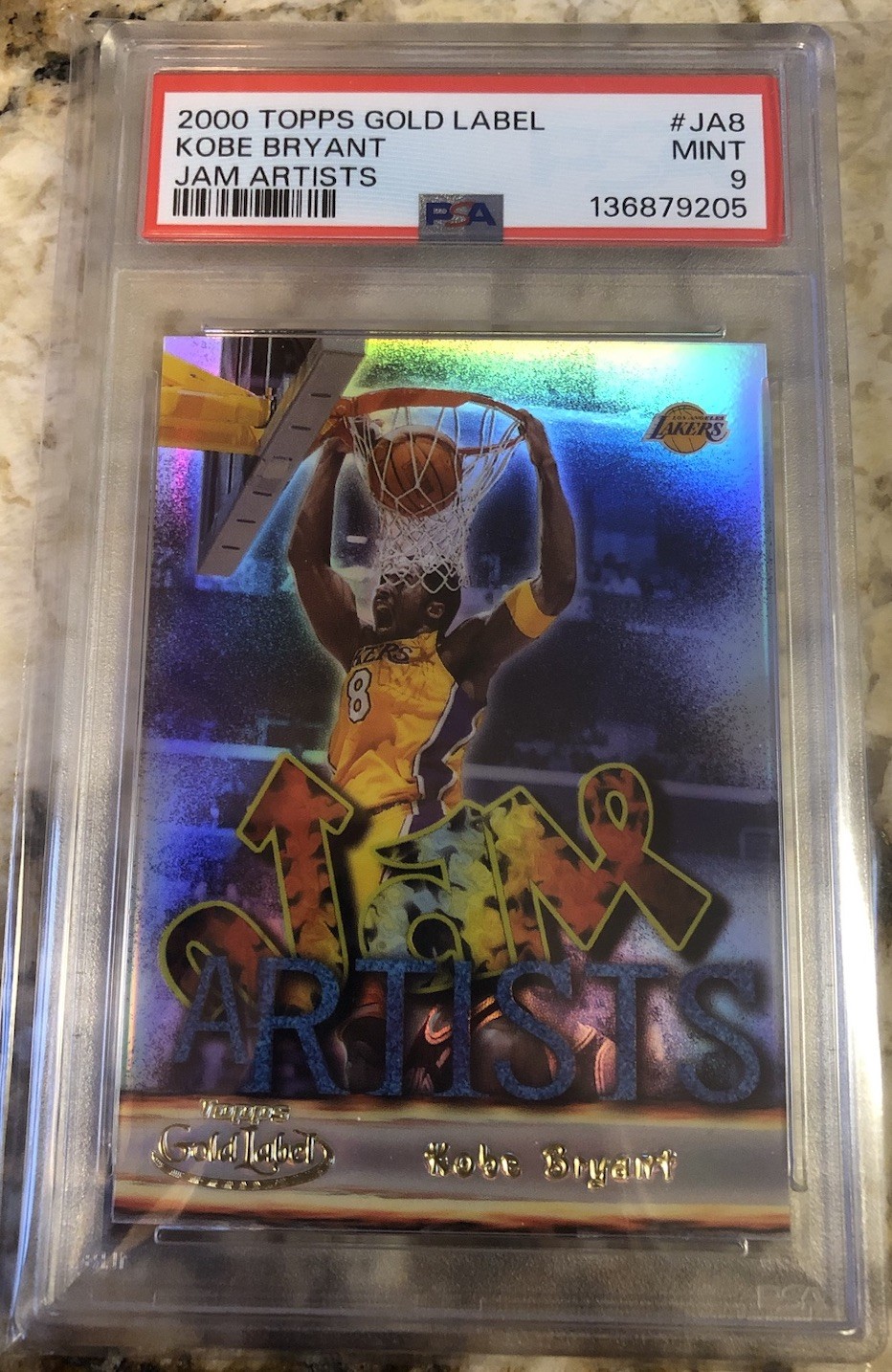 2000 TOPPS GOLD LABEL JAM ARTISTS #JA8 KOBE BRYANT PSA 9 NEW SLAB 🐍