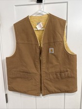 carhartt sherpa lined vest Xl