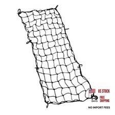Natural Black Cargo Net 30"x15" with Thicken Hooks - Small Size