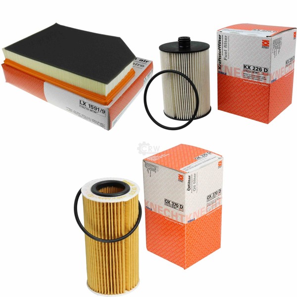 Mahle / Knecht Kraftstofffilter Kx 226D Luftfilter Lx 1591/9 ÖLfilter Ox 370D-image