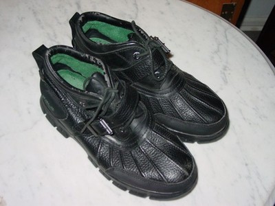 Mens Polo Ralph Lauren Dover 3 Black Leather Boots! Size 8.5 Sold As Is!