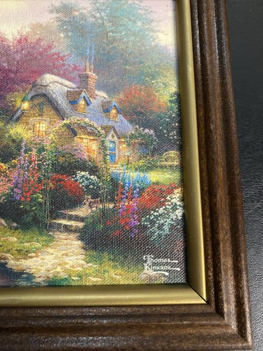 Seasons of Home "Summer Memories" 8x10 inch framed canvas print Thomas Kinkade - Picture 8 of 10