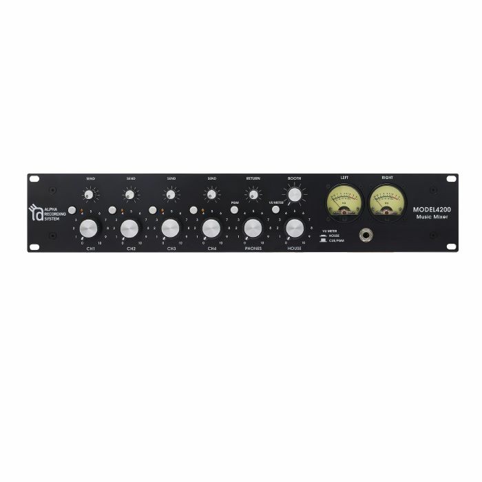 Alpha Recording System MODEL4200 Rackmount 4-Channel Rotary DJ Mixer