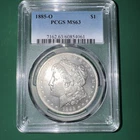 1885-O New Orleans Morgan Silver Dollar PCGS MS 63 Real Clean Coin