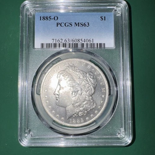 1885-O New Orleans Morgan Silver Dollar PCGS MS 63 Real Clean Coin
