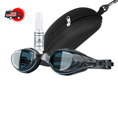 Custom Myopia Prescription Swim Goggles for Adult Kids, Anti-Fog,Left/Right