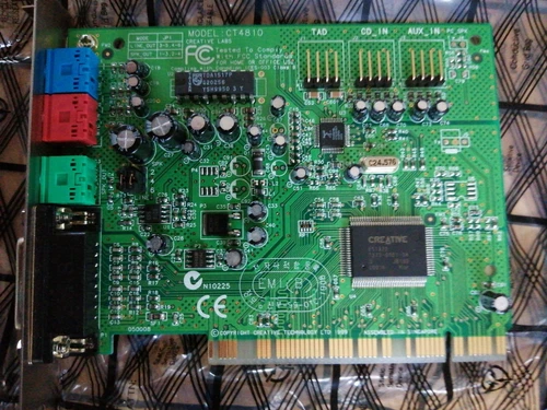 Pci soundcard Model CT4810 please read description below! probably 20 years old