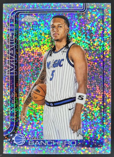 2025-26 Topps Chrome Update Paolo Banchero Image Variation Speckle Refractor JP7