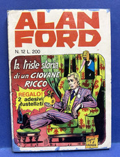 ALAN FORD n. 12 con ADESIVI CORNO 1970 originale !!