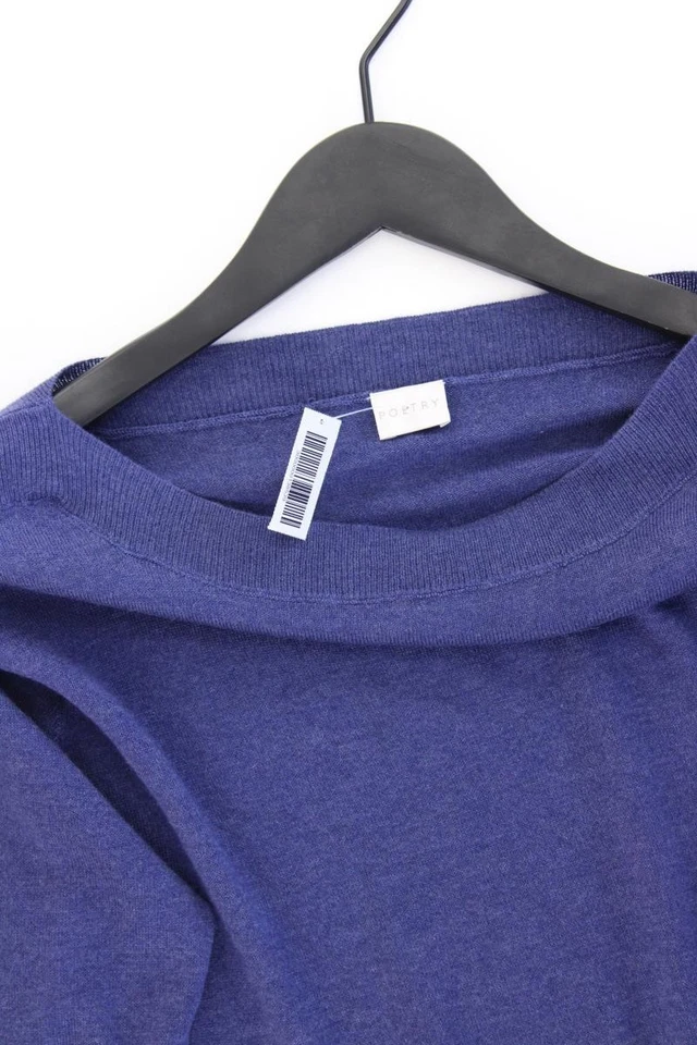 ✅ Pull poésie en soie et cachemire pour femme taille 36, S bleu état neuf... - Photo 2/4