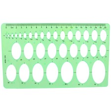 1Pcs 20cm Oval Ruler Drafting Template,Oval Line Drawing Ruler,Oval Tracing D...