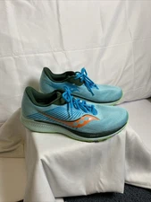 Saucony Guide Men's Blue Green Orange Athletic Running Shoes Size 12.5