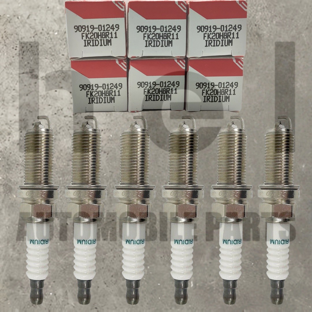 6PCS GENUINE 90919-01249 FK20HBR11 3473 SPARK PLUGS FOR LEXUS/TOYOTA IS GS LS