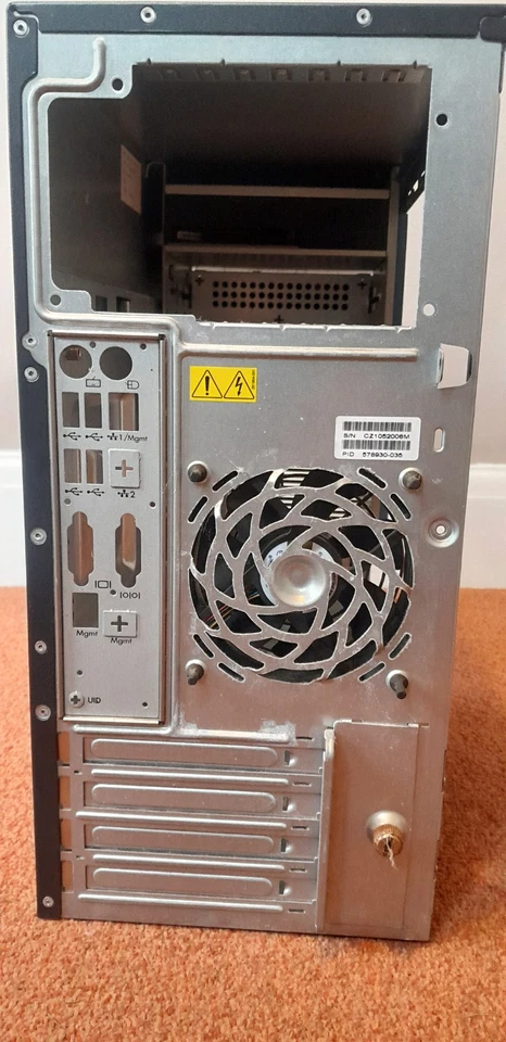 (Ref C1) EMPTY BLACK ATX STYLE PC MINI TOWER COMPUTER CASE - Image 3 of 4