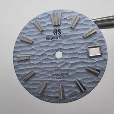 New 28.5MM Sea Waves Luminous Metallic Watch Dial Date for NH35/36