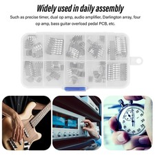 85Pcs IC Assortment Kit 10 Specifications Integrated Circuit IC Chips For Home