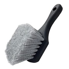 Wheel Tire Brush for Car Rim, Soft Bristle Car Wash Brush, Cleans Tires Black