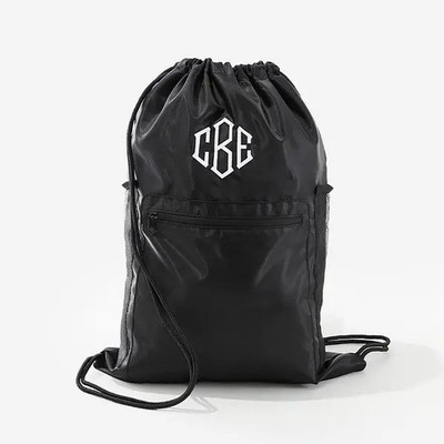 Monogrammed Cinch Bag, Personalized Cinch Bag