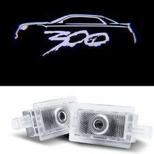 2x White Car Ghost Led Courtesy Puddle Lights Projector For Chrysler 300 2005-24
