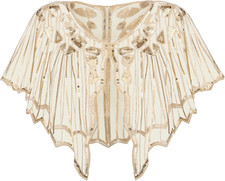 Women'S 1920S Shawl Wraps,Sequin Beaded Flapper Evening Shawls for Women Formal/