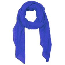 Summer Cotton Blend Crinkle Lightweight Soft Scarf Shawl Wrap 65x30 Inch