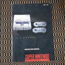 Super Nintendo System Instruction Manual Video Game Booklet