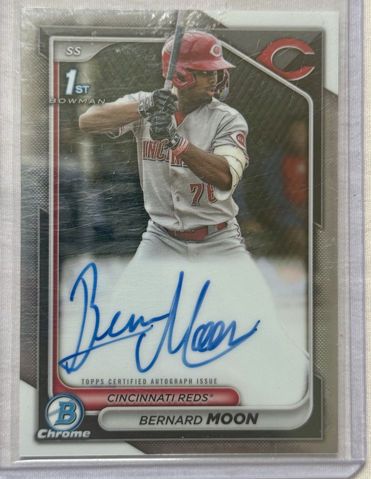 2024 Bowman Chrome - Prospect Autographs Bernard Moon #CPA-BMO (AU, RC)