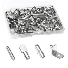 108 Pcs Shelf Pins Kit, Metal Nickel Plated 108Pcs Kit 