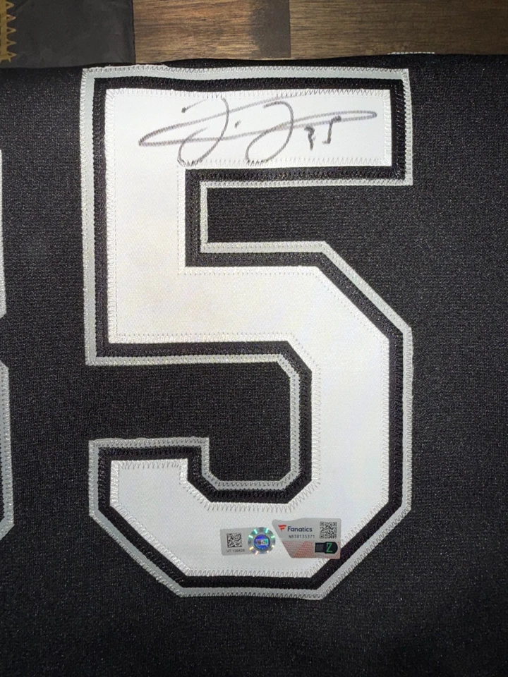 Camiseta deportiva firmada por Frank Thomas de los Medias Blancas de Chicago Mitchell & Ness fanáticos certificado de autenticidad Foto 3 de 4