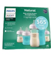Philips Natural Newborn Glass Gift Set, Baby Bottles with Natural Response Ni...