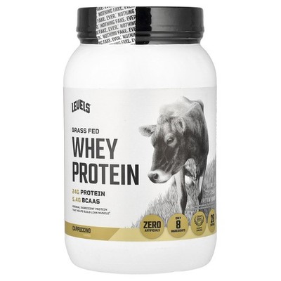 Grass Fed Whey Protein Powder, Cappuccino, 2 lb (907 g)