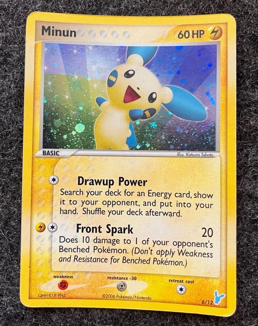 The Pokémon Company Pokémon TCG Minun 6/12 EX Trainer Kit 2 Holo English 60 HP