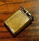 WW1 era nickel/brass swing arm military style lighter, great patina-