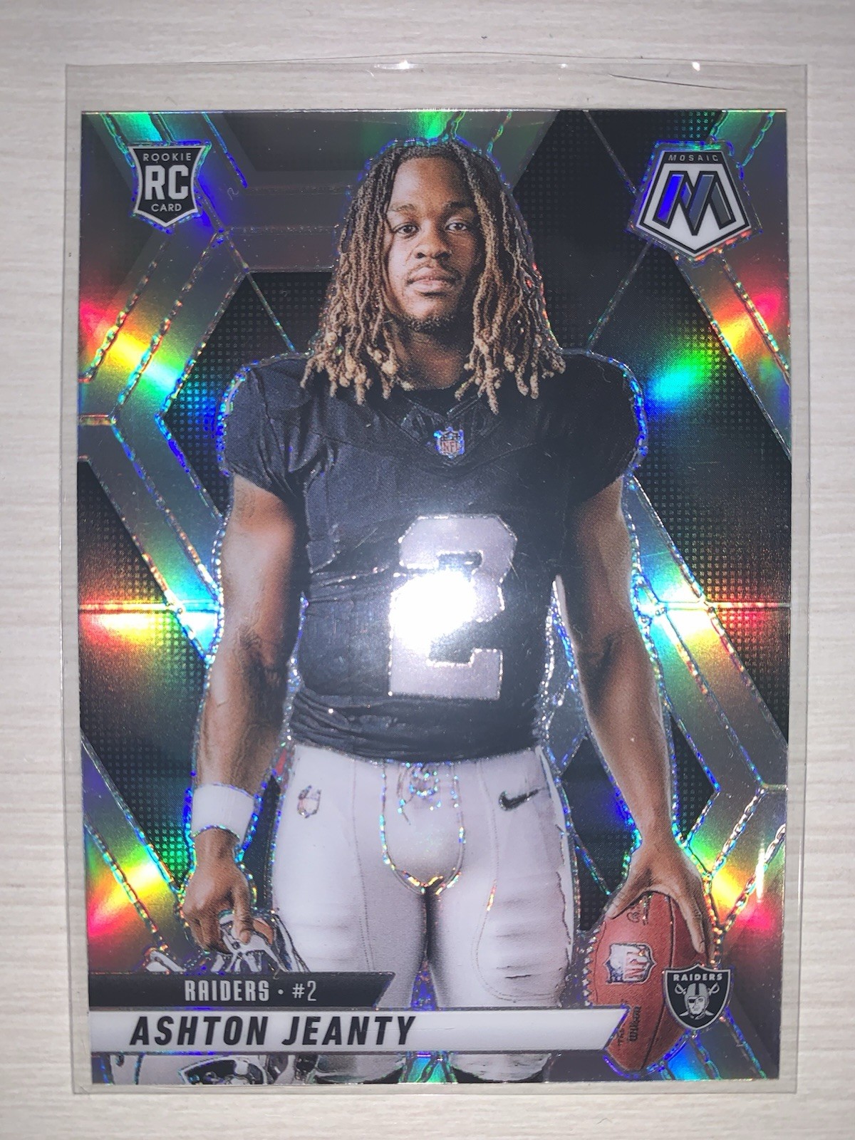 2025 Mosaic: Ashton Jeanty, Rookie Silver Prizm, #287