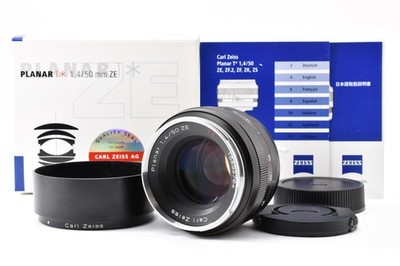 [Unused w/Box] Carl Zeiss Planar T* 50mm f/1.4 ZE Lens for Canon EF From JAPAN