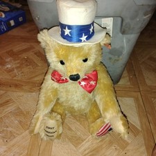 2003 Steiff 667183 FIRST AMERICAN TEDDY Jointed Growler 16"