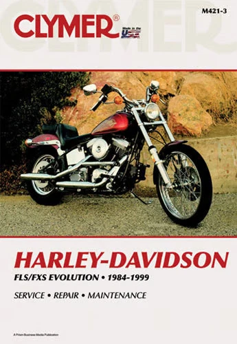 Manual de reparación Clymer Harley-Davidson FLS FXS Evolution Evo Softail M421-3 274011 Foto 2 de 4