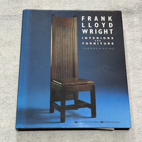 Frank Lloyd Wright Interiors and Furniture Thomas A. Heinz 1994, HC Book MCM
