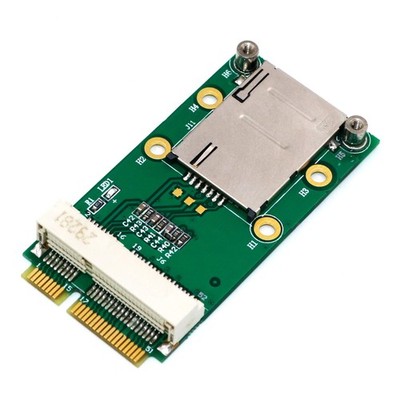 Mini PCI E Adapter With SIM Card Slot For 3G 4G WWAN LTE GPS Self Elastic Holder