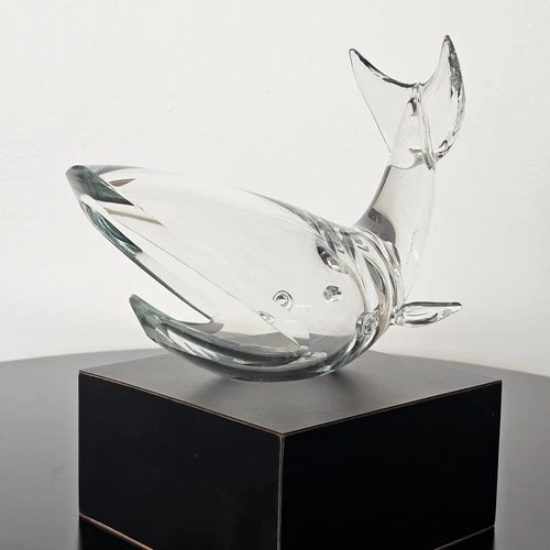 Whale Sculpture Attributed to Paul Schulze for Steuben