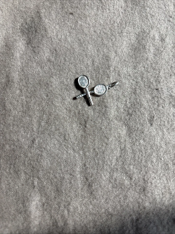 Теннисная ракетка Tiffany & Co. из стерлингового серебра 925 пробы с подвеской в виде мяча - Изображение 2 из 2