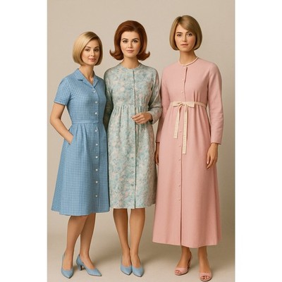 Vintage Simplicity 6247 Sewing Pattern Misses Dress Robe Bust 34