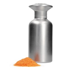 Pommes-Salzstreuer Alu silber Zuckerstreuer befüllbarer Dosierer Gewürzstreuer
