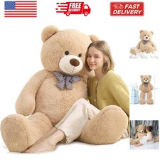 Giant Teddy Bear Plush Stuffed Animals for Girlfriend or Kids 47 Inch, Light ...